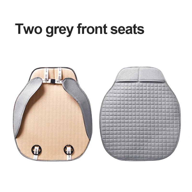 Breathable Flax Car Seat Cushions, Front, Rear and Full Sets