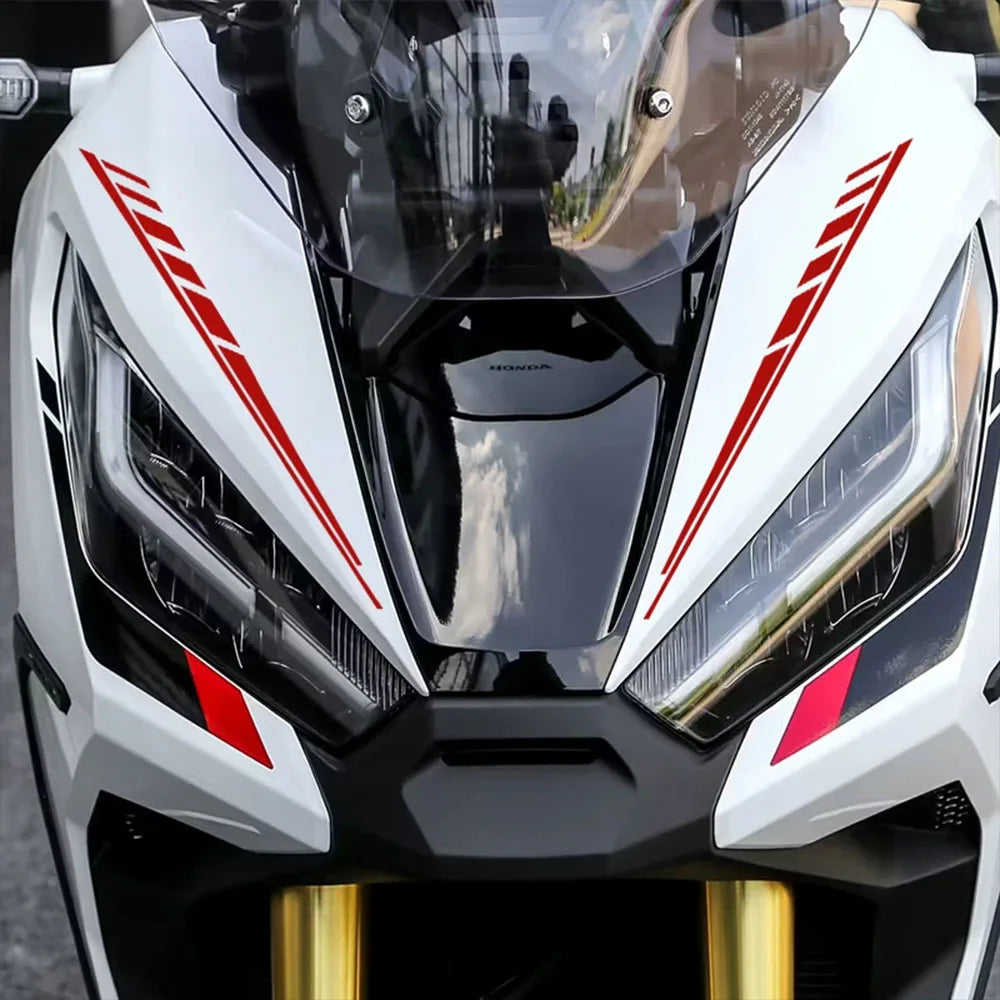 Pair of Reflective Motorcycle Front Fender Decals, 28 x 2cm - view 4