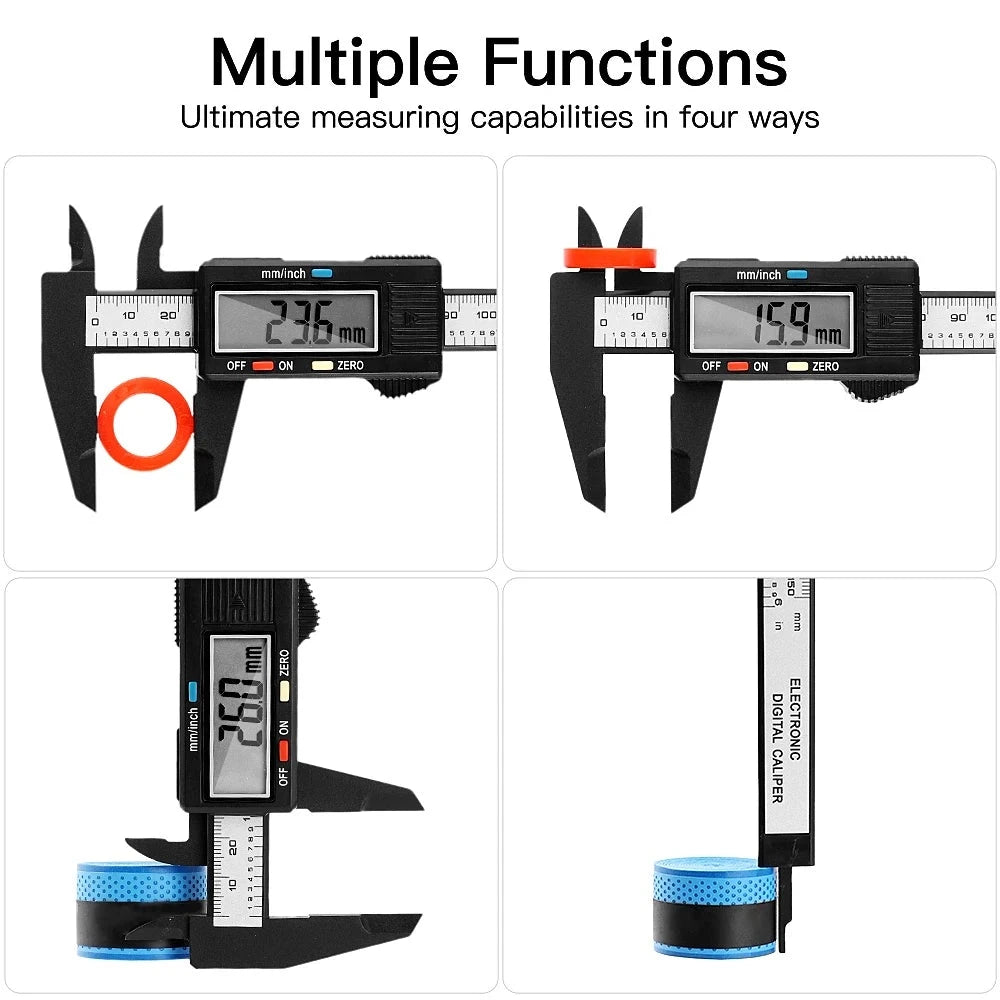 6-Inch Digital Vernier Caliper 0–150mm – 0.1mm Accuracy