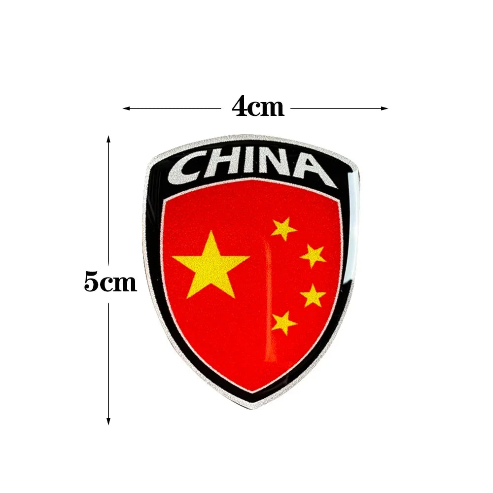 3D Reflective Epoxy National Flag Decals for Motorcycles and Helmets - view 2