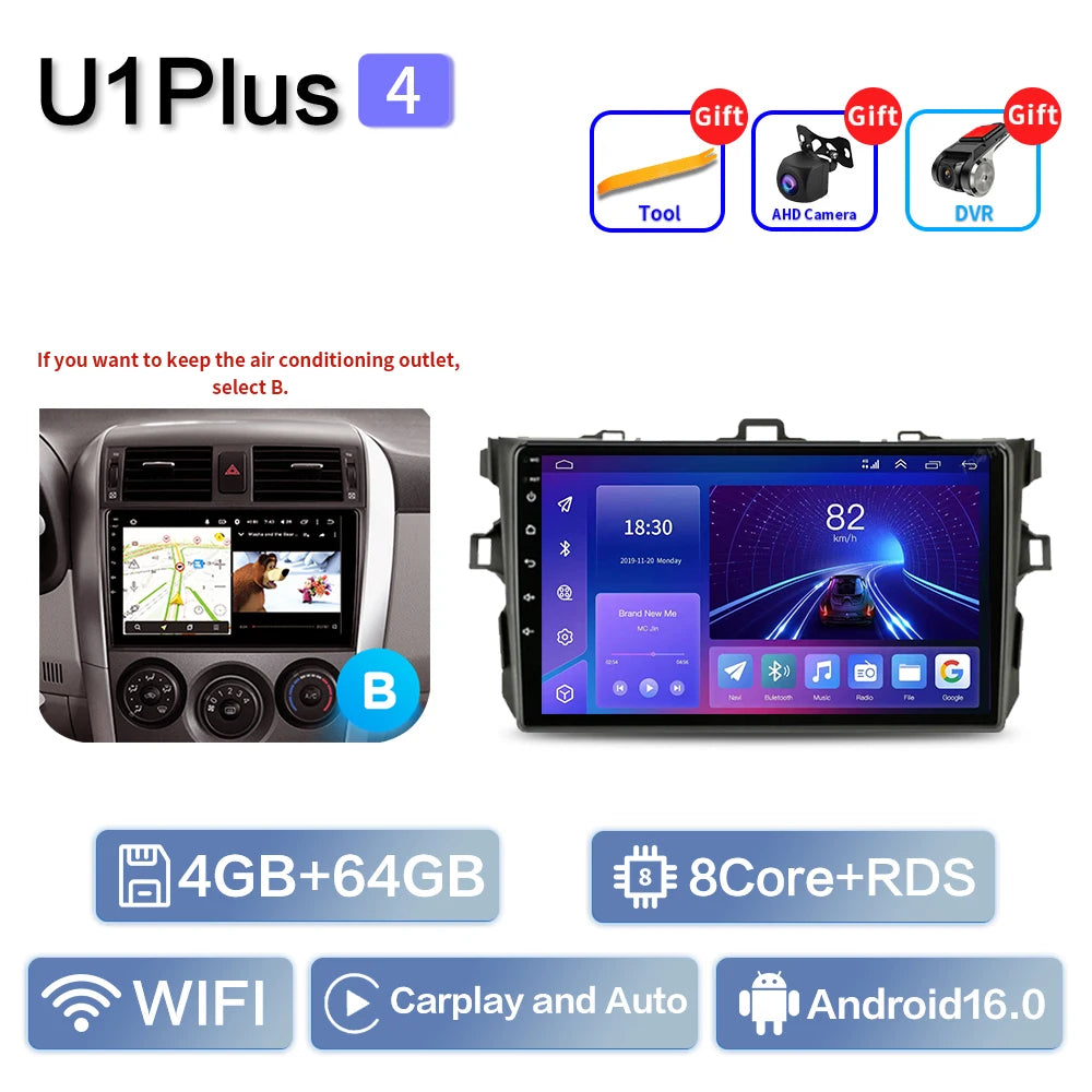 9" Car Stereo for Toyota Corolla 2006-2013 | CarPlay & Android Auto - image 16