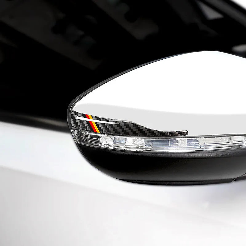 Rearview Mirror Anti-Collision Scratch Strips Car Decorative Reflective Protective Covers Compatible with Most Models