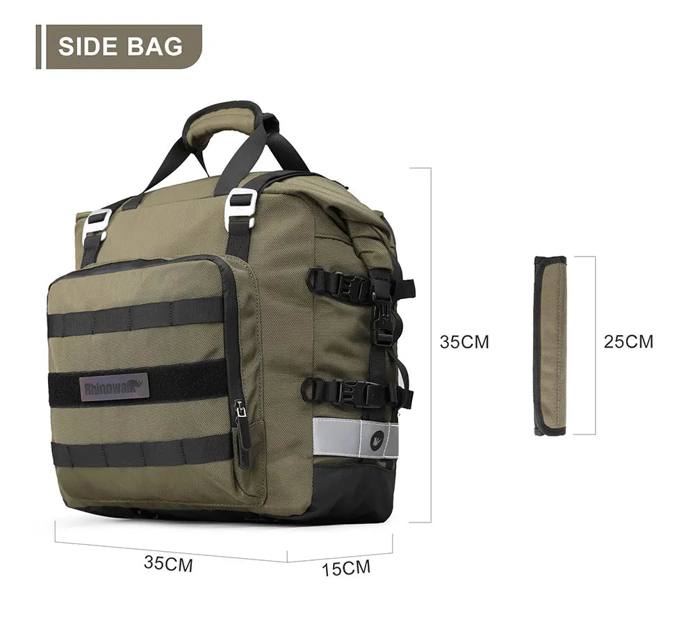 Rhinowalk 20-30L Motorcycle Saddlebag with Waterproof Liner - image 21