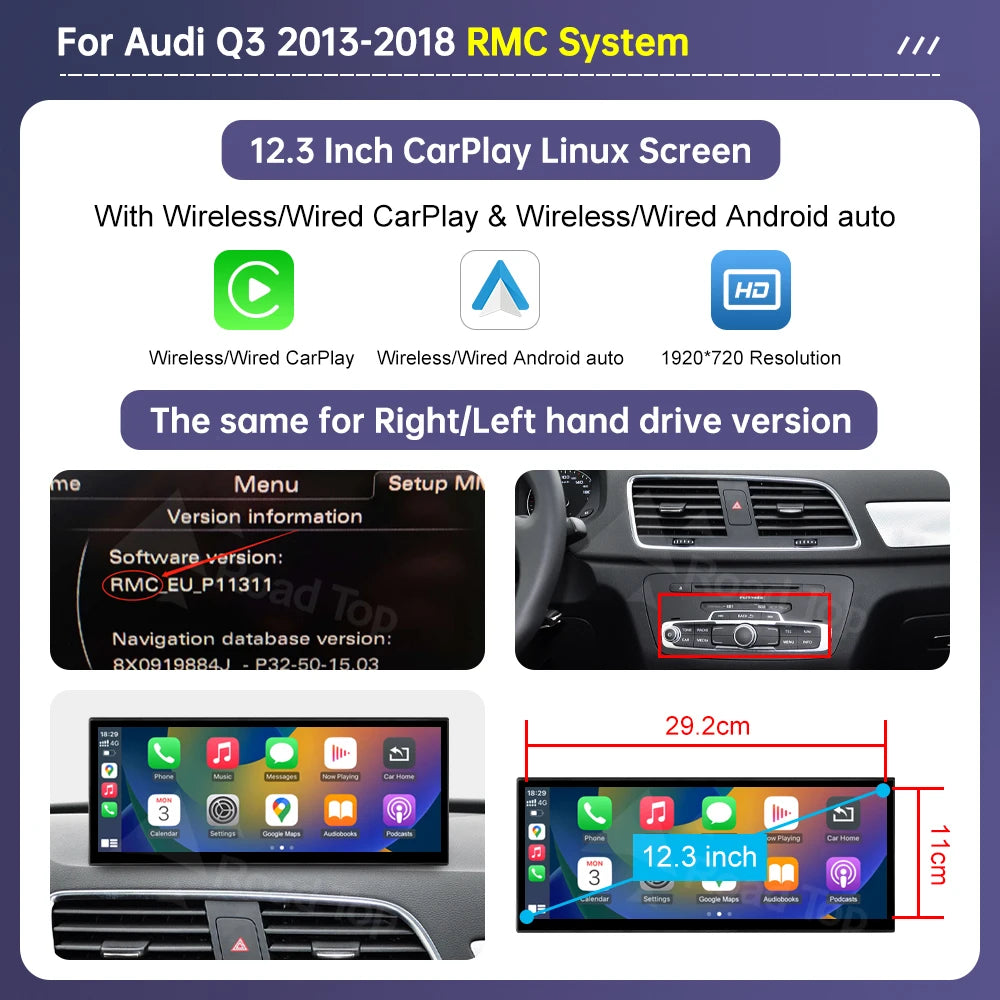 Audi Q3 (2013-2018) 12.3" Touchscreen Multimedia System - image 7