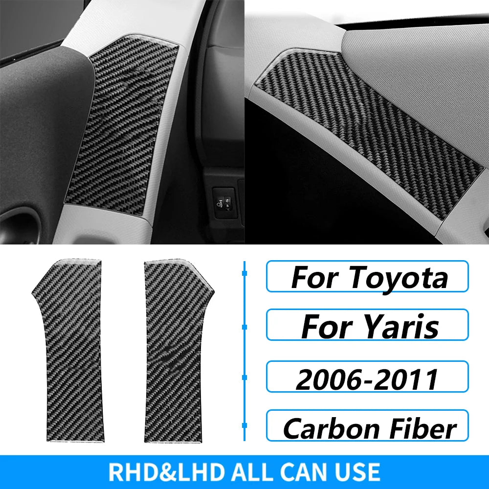 Carbon Fiber Gear Shift Panel Cover Trim for Toyota Yaris 2006-2011 - image 40