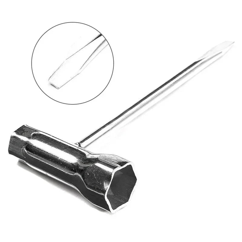 Spark Plug Socket Wrench 13mm & 19mm Stainless Steel Spanner for Chainsaw and Brush Cutter