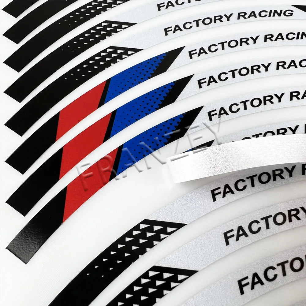 Reflective Wheel Rim Tape Decals for 12in to 18in Motorcycle Wheels - view 6
