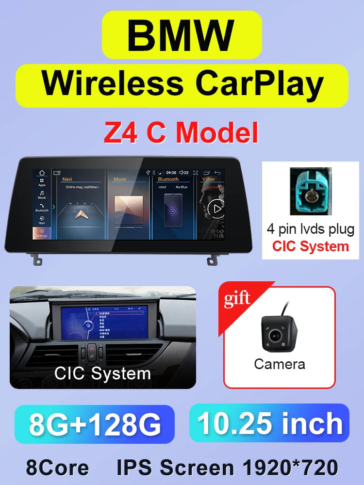 10.25" Android 14 Car Stereo for BMW Z4 E85/E86/E89 Wireless CarPlay - image 10