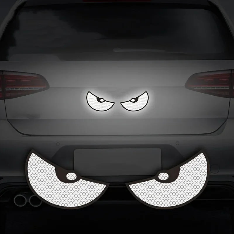 2pc Reflective Demon Eye Motorcycle Decals for Night Visibility - view 6