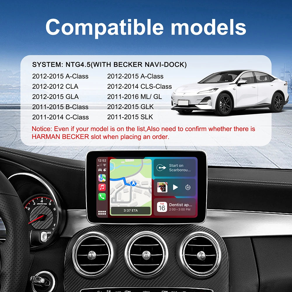 Wireless CarPlay Android Auto for Mercedes-Benz NTG 4.5 Becker - image 4