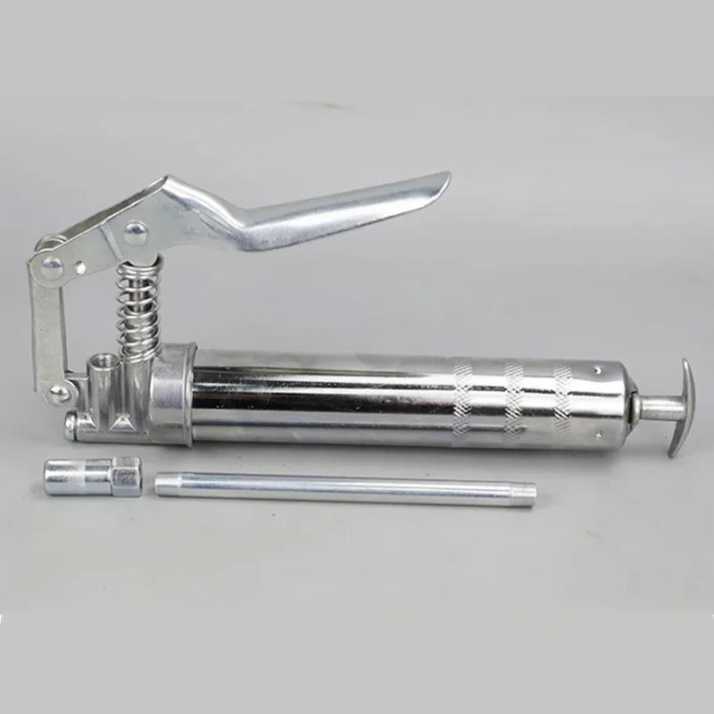 4000 PSI Pistol Grip Mini Grease Gun with 120CC Load, Alloy Barrel Manual Grease Gun Kit Car Oil Pump