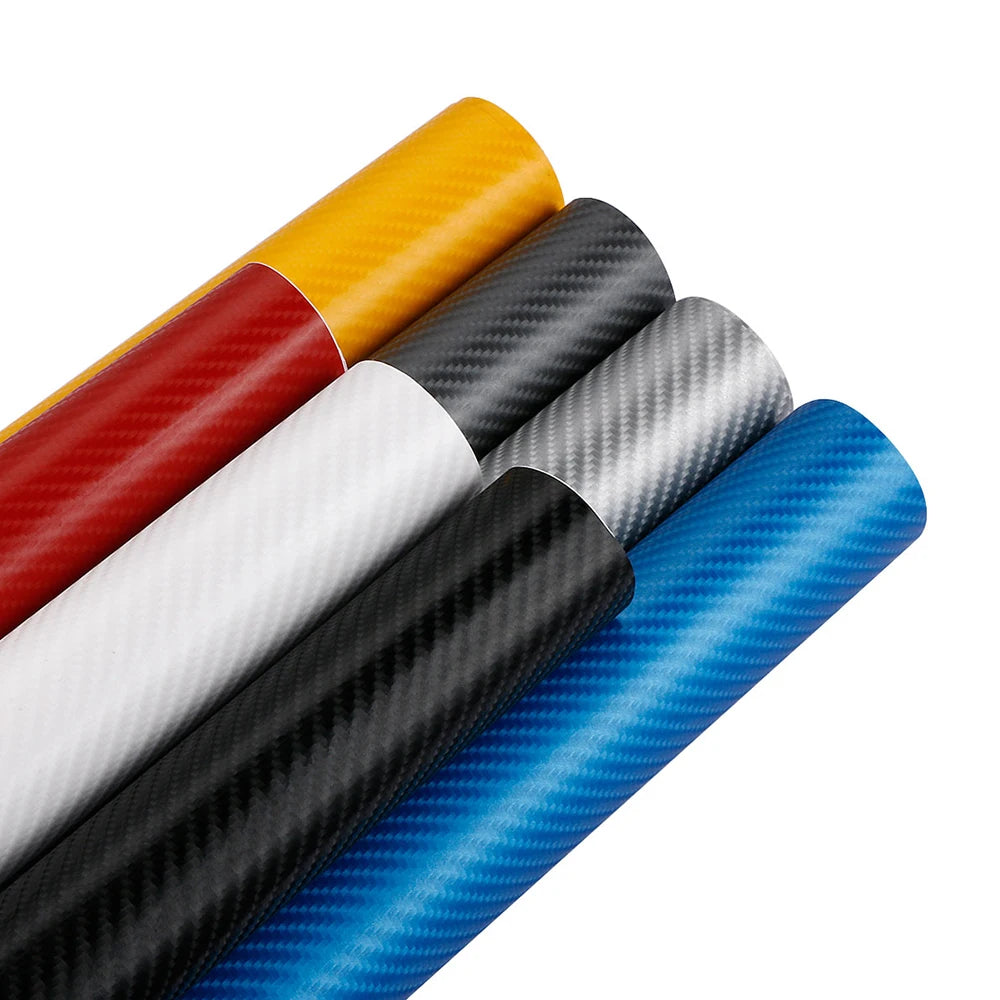 4D Carbon Fiber Vinyl Wrap Film Waterproof Car Motorcycle Sticker Roll