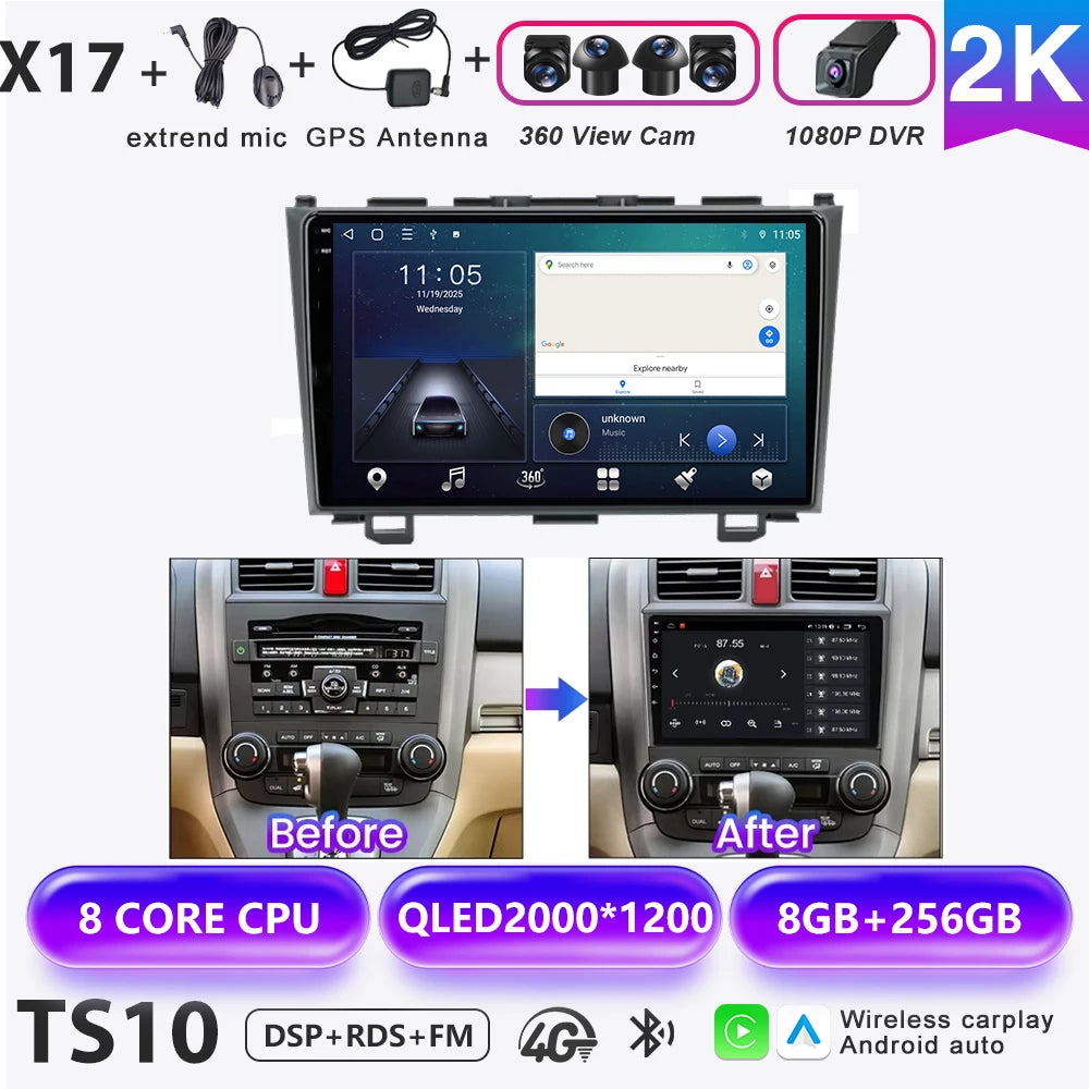 Honda CR-V 2007-2011 Multimedia Nav Radio - Android Auto & CarPlay - image 15
