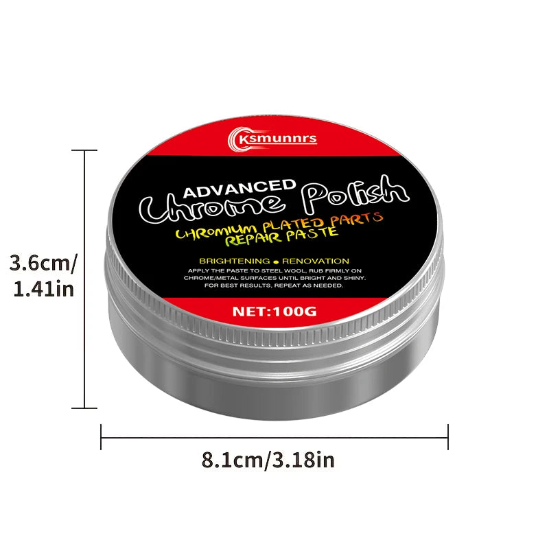 Chrome Restoration Polish Paste, 100g