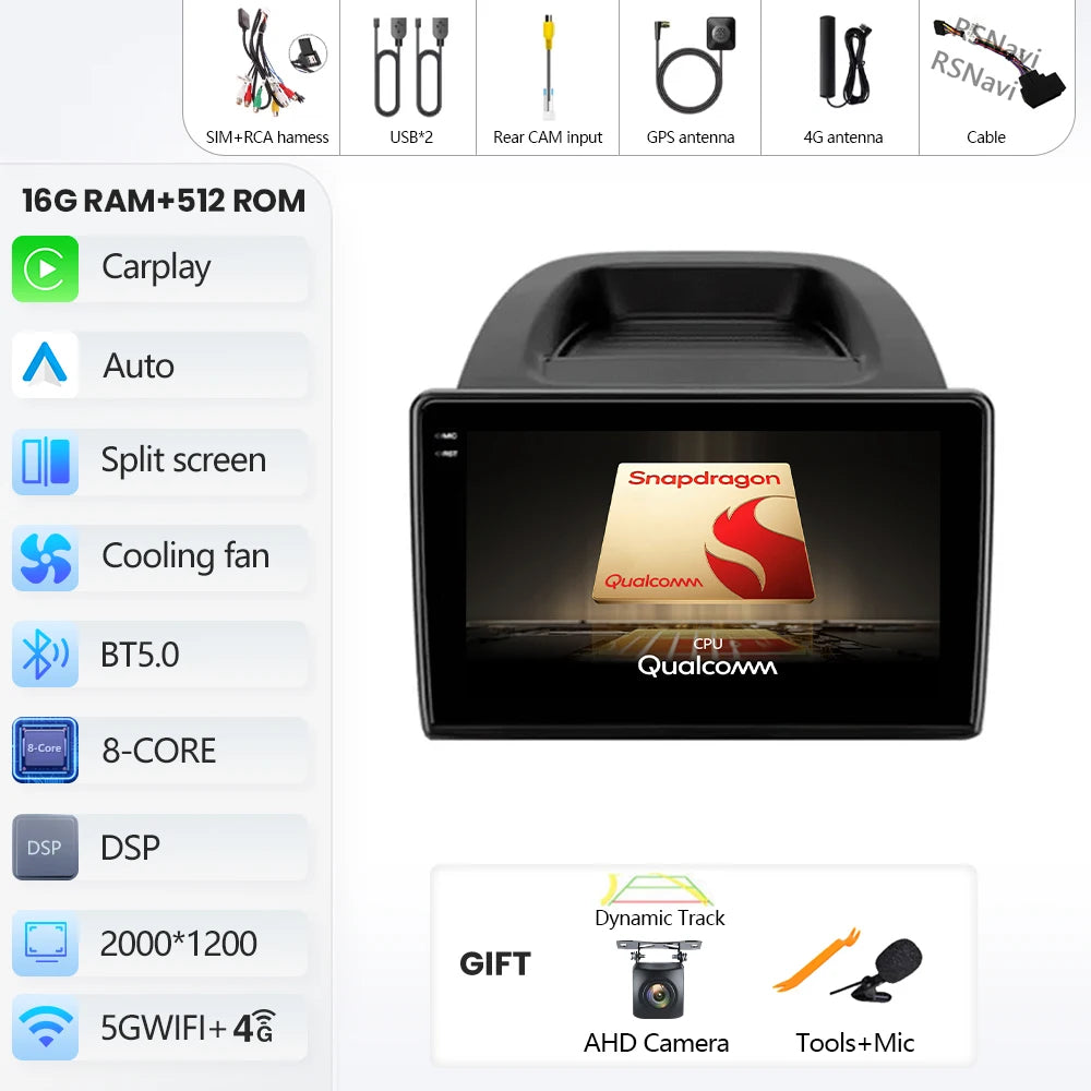 Ford EcoSport 2017-2023 Android 16 Car Stereo GPS CarPlay Touchscreen - image 16