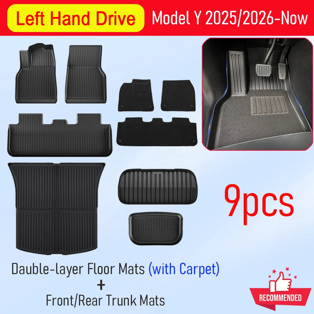 Tesla Model Y Juniper 2025-2026 TPE Floor Mats & Cargo Liner - image 13