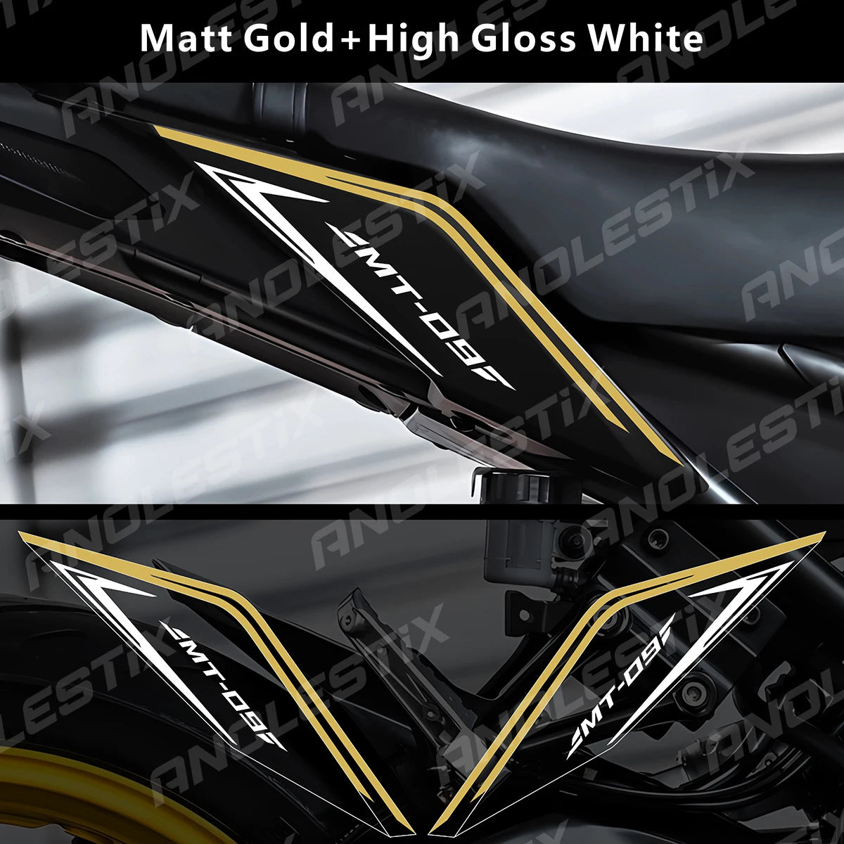 Reflective Under-Seat Fairing Decal Set for Yamaha MT-09 2017-2020 - view 13