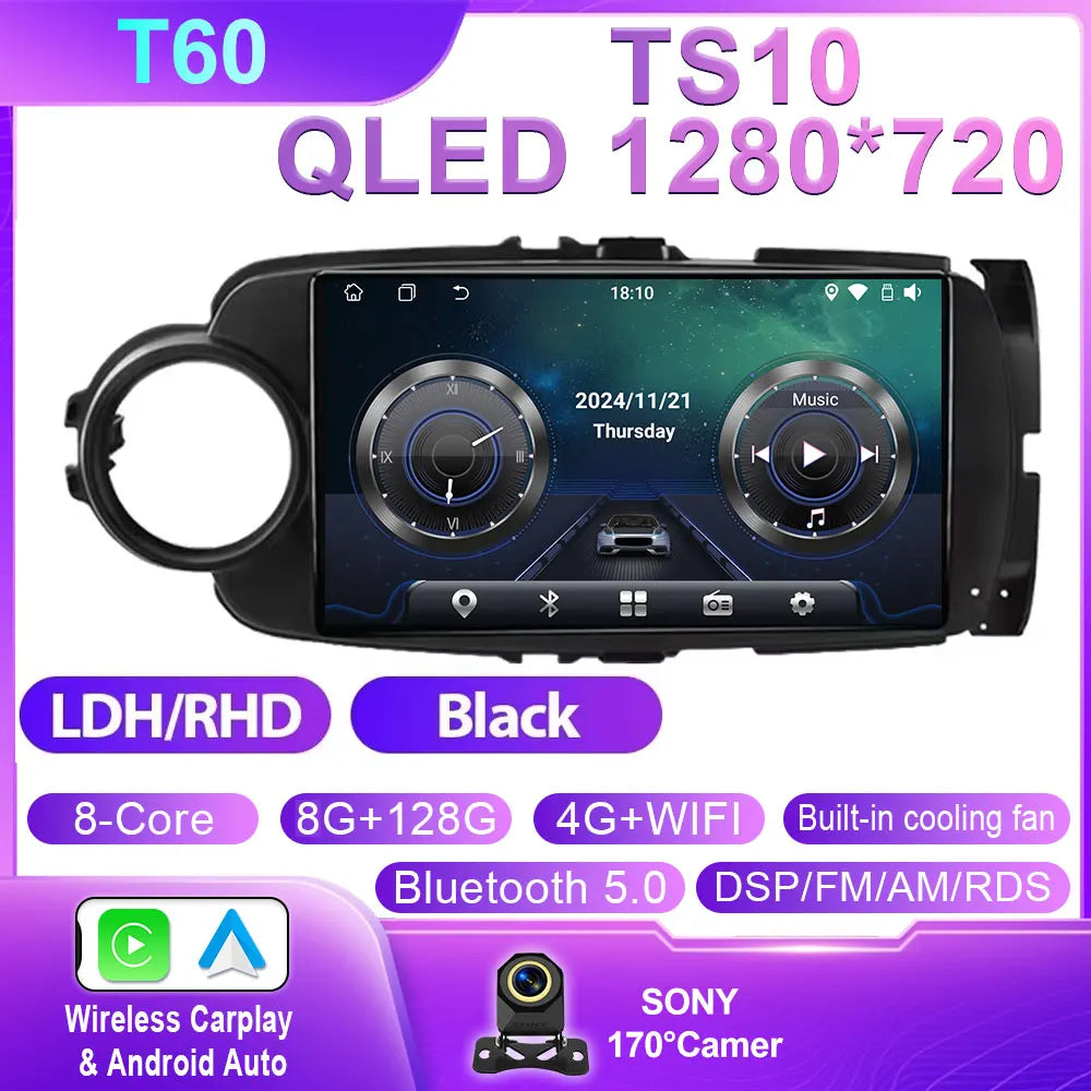 Toyota Yaris 2012-2017 Android Car GPS Radio Bluetooth - image 20