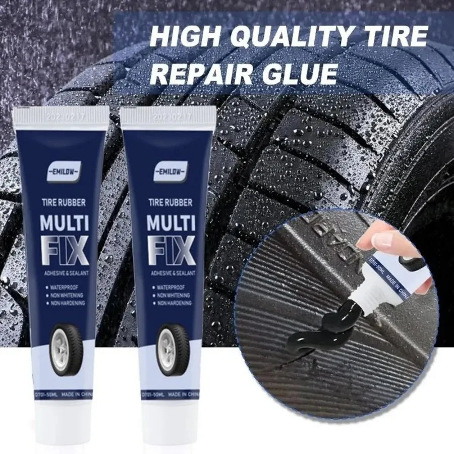Universal Tire Repair Glue, Tire Sealant, Car Tire Repair Gel Tire Repair Gel Rubber Adhesive Not Corrosive Tire Scratches Crack
