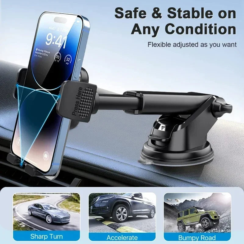 Universal Car Phone Holder for Dashboard & Windshield Mount - image 2