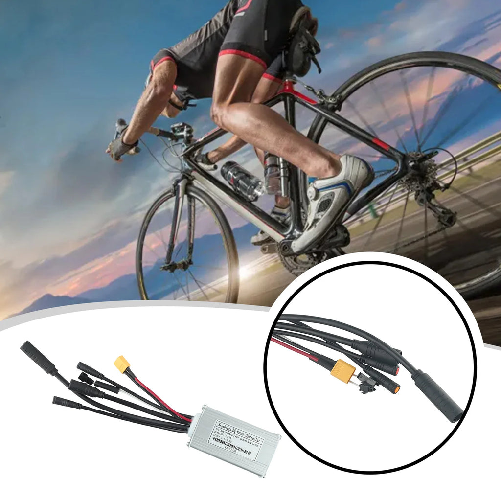 17A Ebike Controller 24V36V48V-17A 350W 6 Mosfets Ebike Kit Sine Wave Three-mode Electric Bike Replacement Parts