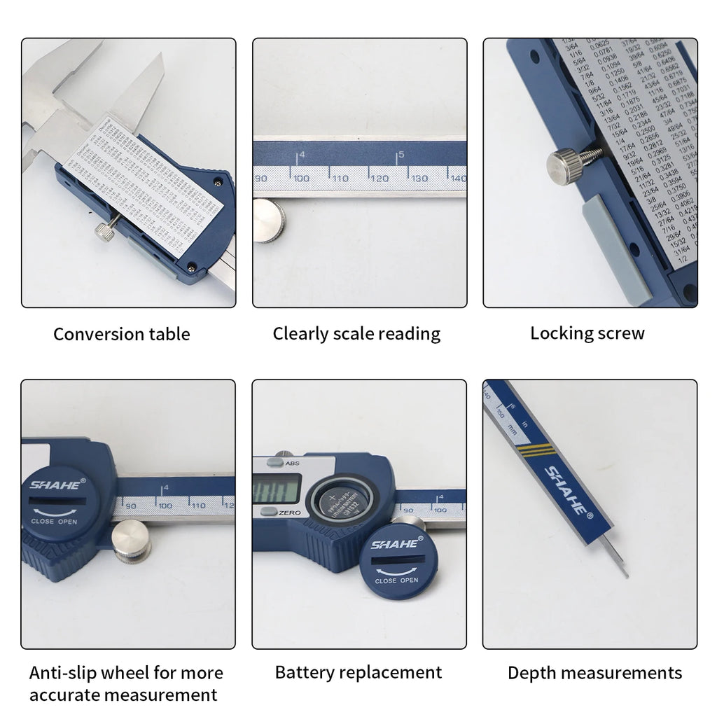 Digital Caliper 0-150mm Stainless Steel Electronic Vernier Gauge - image 28