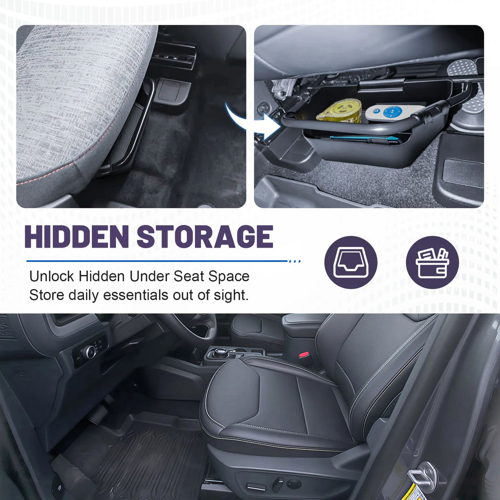Under Seat Storage Tray for Ford Maverick 2022-2026 Manual Seats