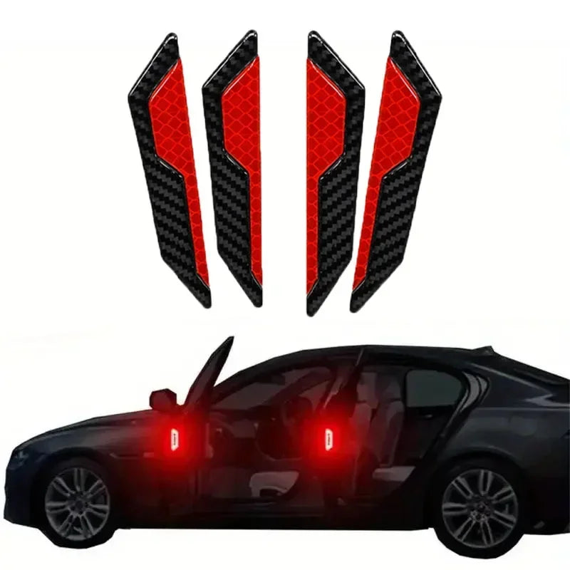 Reflective Car Door Sticker Safety Opening Warning Reflector Tape Decal Auto Car Accessories Exterior Interior Reflector Sticker