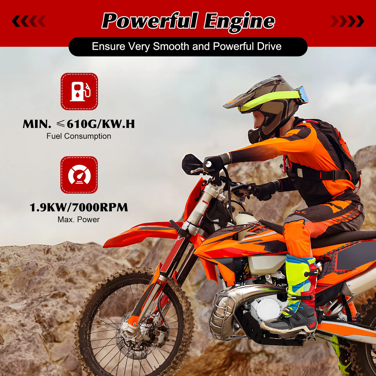 49cc 2-Stroke Gas Engine Kit for Pocket Bikes and Mini ATVs