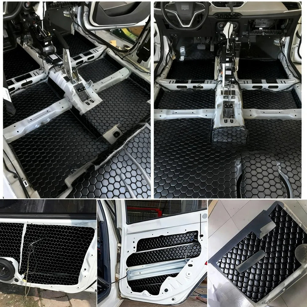 Butyl rubber sound deadener sheets, car noise insulation with aluminium facing