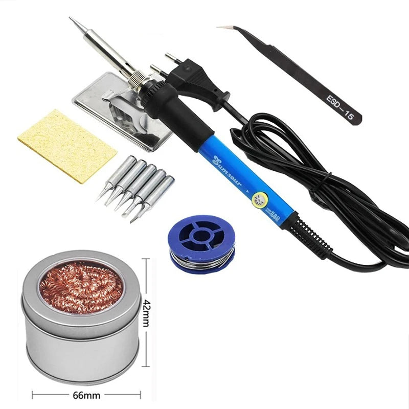 NEW Adjustable Temperature Electric Soldering Iron 110V/220V 60W Electric Soldering Iron Set Welding Solder Repair Tool