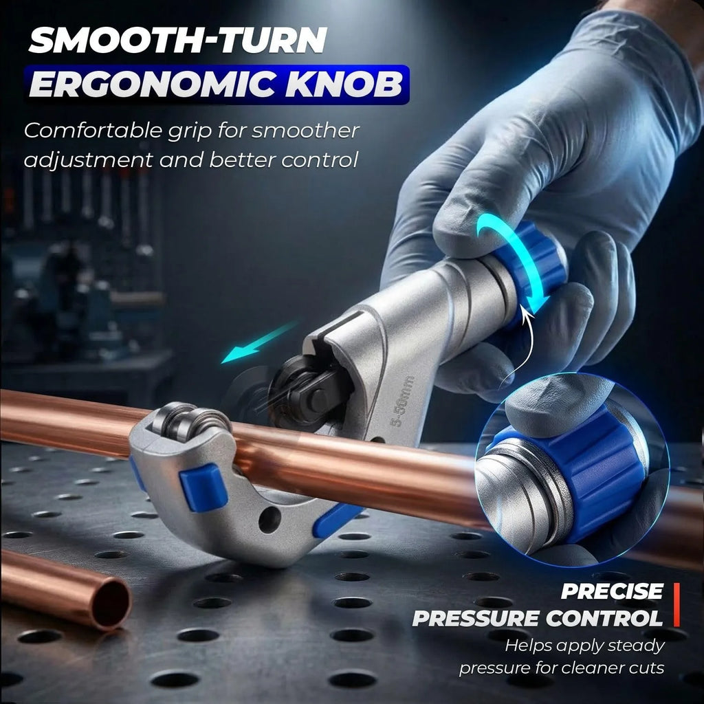 Copper Pipe Cutter Set Heavy Duty Tubing Tool with Mini Tube Cutter for Copper Plastic Pipes Aluminum Brass Thin Stainless Steel