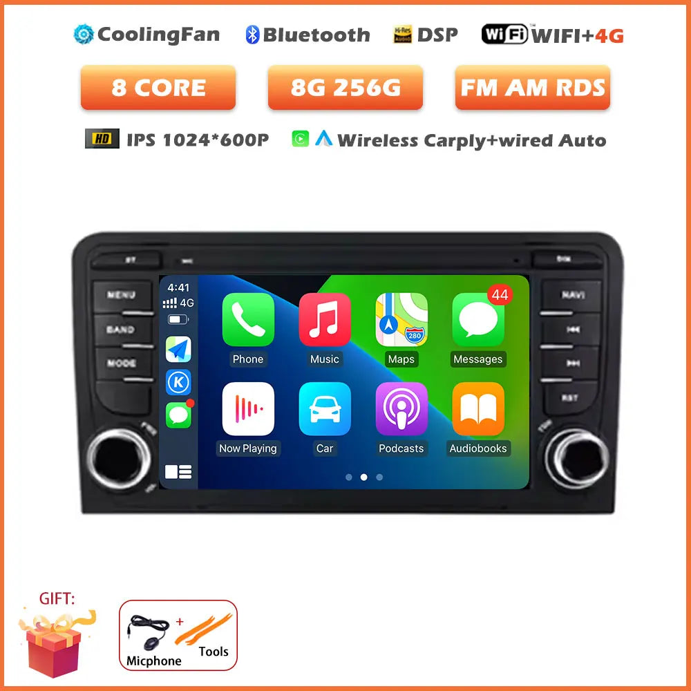 7-Inch Android Car Radio for Audi A3 with Wireless CarPlay - image 13