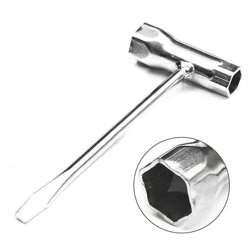 Spark Plug Socket Wrench 13mm & 19mm Stainless Steel Spanner for Chainsaw and Brush Cutter