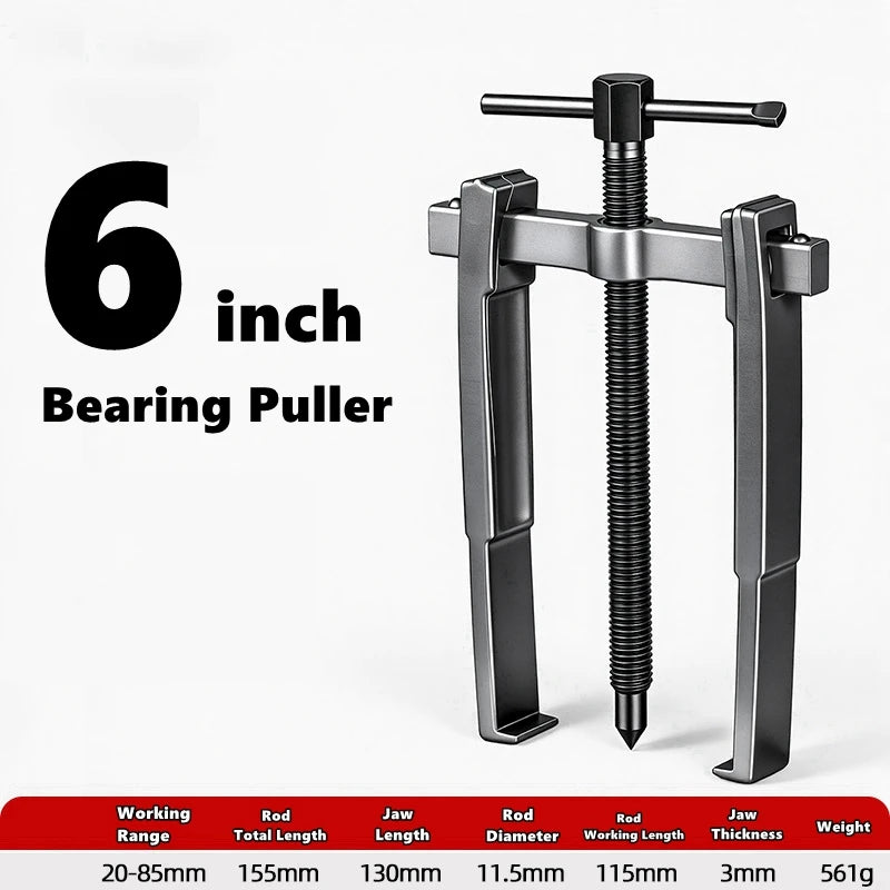 2 Jaw Car Inner Bearing Puller Gear Extractor 3/4/6/8 Inch Automotive Repair Tool