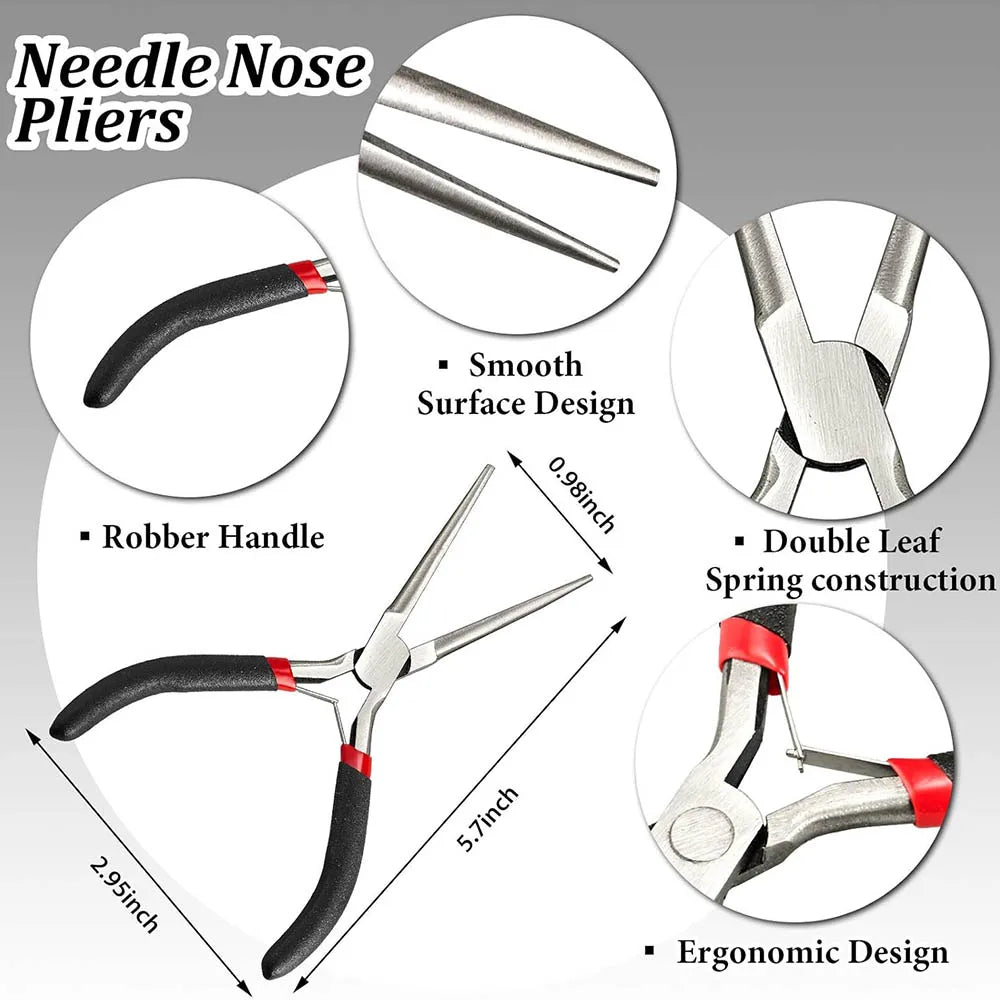 Pliers Multi Functional Tools 10 Pieces Metal DIY Model Tool Set Electrical Wire Cable Cutters 3D Metal Jigsaw Puzzles Assembly