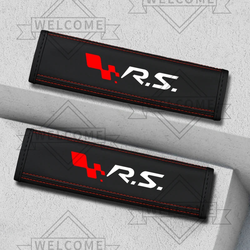 2-Pack Leather Seat Belt Shoulder Pads for Renault RS/GT - image 16