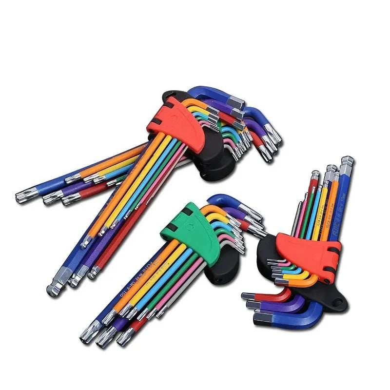 9-Piece Long Arm Allen Key L-Wrench Set – 1.5–10mm
