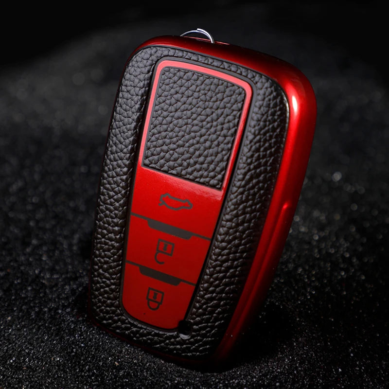 Toyota Key Cover TPU Leather Key Fob Case 2018+ Prius Camry RAV4 - image 5