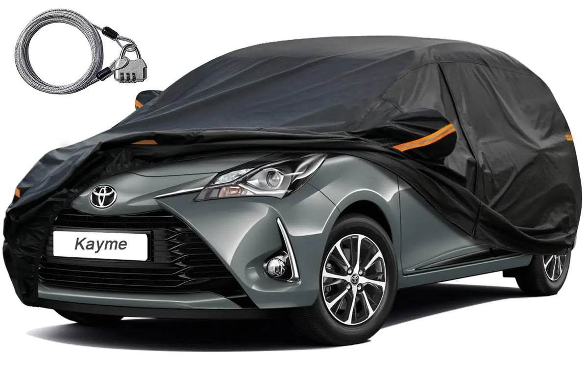 Kayme 210T Zippered Waterproof Car Cover, All-Weather - image 14