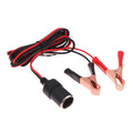 【M】1 Piece 12V 50A Female Batteries Socket Plug Car Battery Terminal Clamp Clip Cigarette Power Socket Adaptor