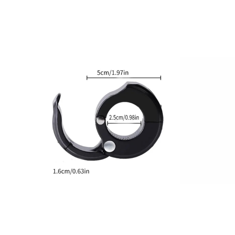 Cycling Helmet Shopping Bag Convenient Hook, No-Drill Bicycle Handlebar Hook, Multifunctional Cycling Accessory, Bicycle Mountain Bike Hook, Universal Front-Mounted No-Drill Hook for Electric Bikes, Road Bikes, and Scooters