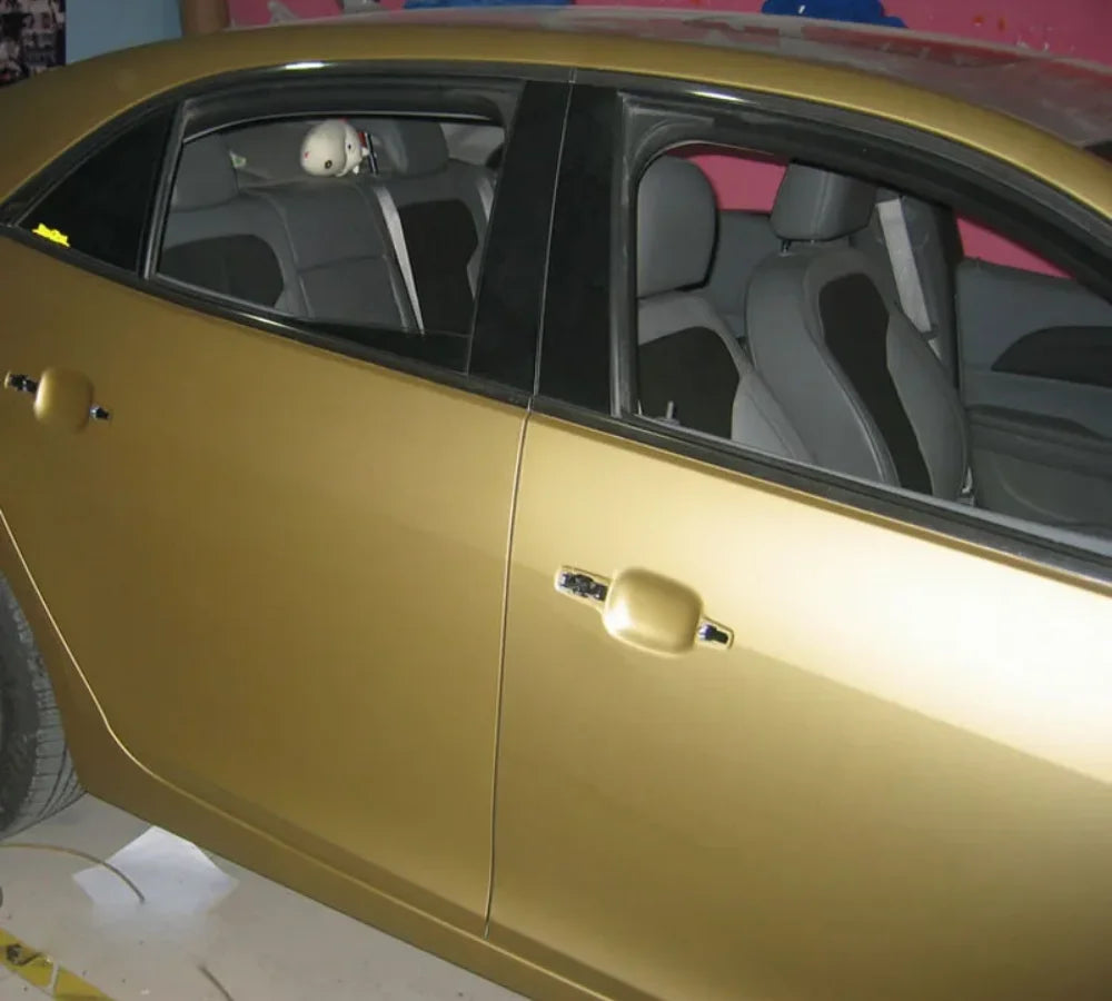 Gold Matte Vinyl Wrap – Waterproof DIY Sticker for Car & Motorcycle - image 4