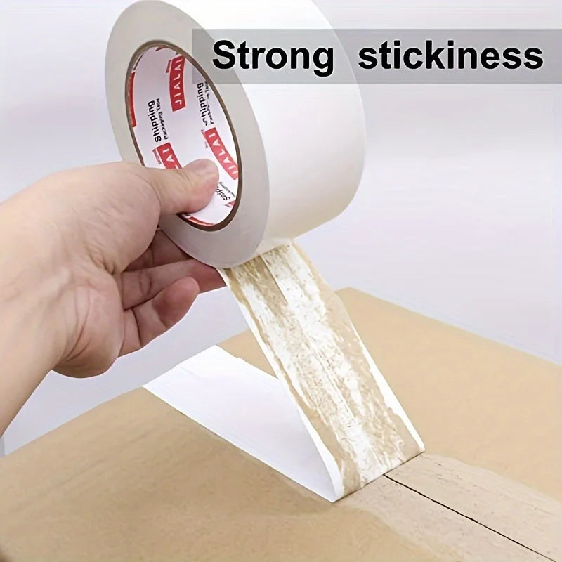 Heavy Duty White Duct Tape, 2 Inches X 10 Yards, 8.27 Mil Thickness, Strong, Flexible, No Residue, for Repairs, Industrial