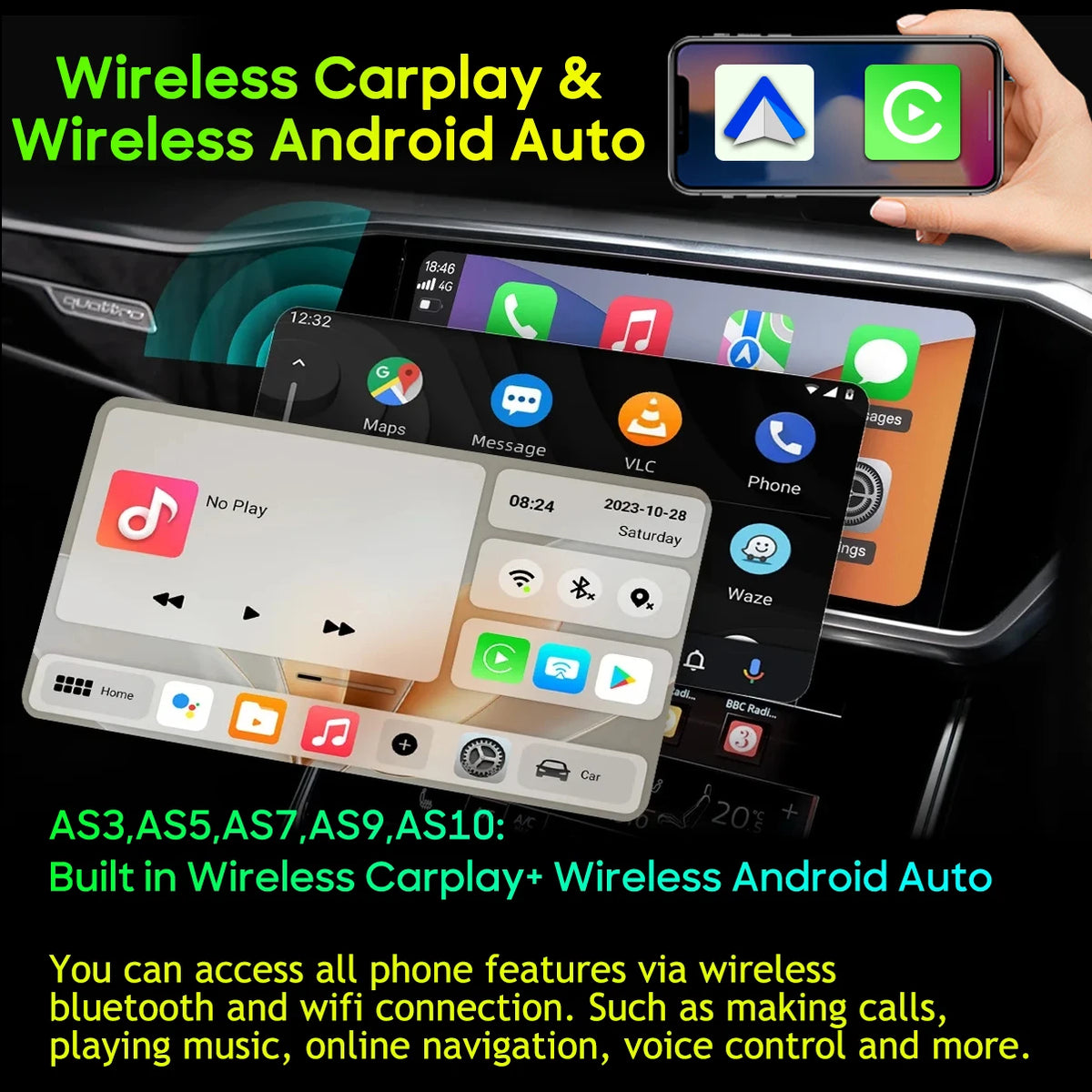Ford S-Max Galaxy 2006-2015 9 Inch CarPlay Android Auto Player - image 3