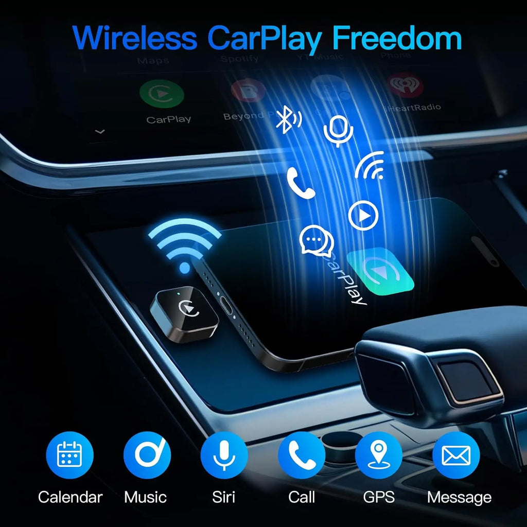Wireless CarPlay Adapter for iPhone and Android Auto