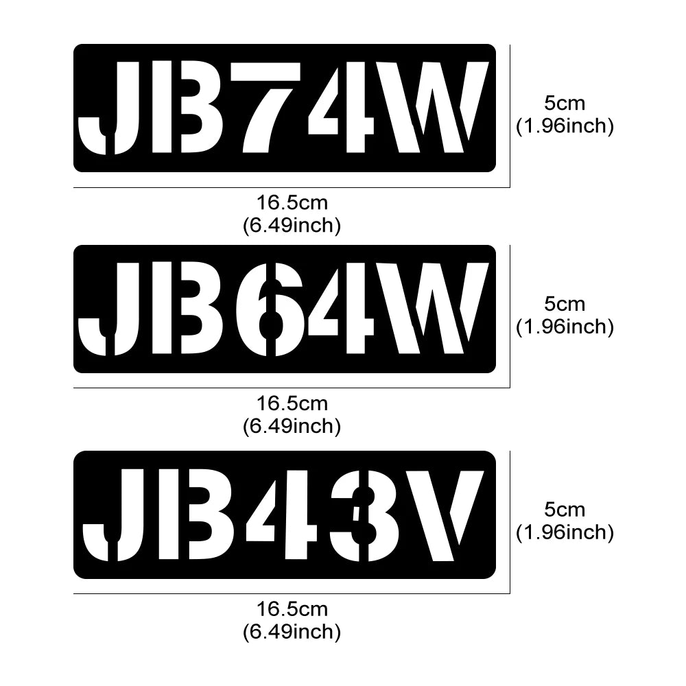 Military Stamp Style Vinyl Door Decal for Jimny JB64 JB74