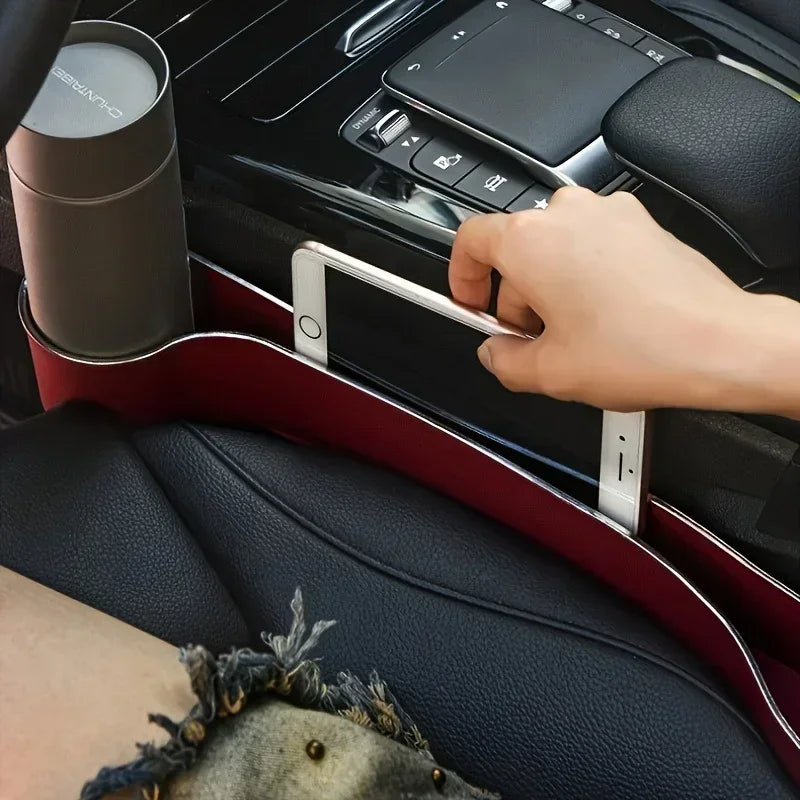 2-Piece Car Seat Gap Organizer with Cup & Phone Holder