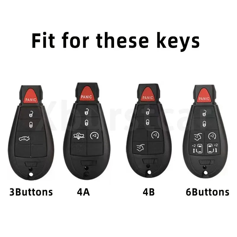 TPU Car Key Fob Cover Case for Dodge Jeep Chrysler - image 4