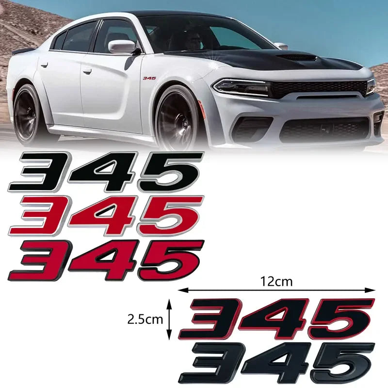 3D Metal Engine Size Car Sticker for Dodge, Jeep, Ford and Toyota